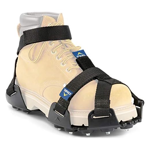 STABILicers Maxx 2 Heavy-Duty Traction Cleats for Job Safety in Ice and Snow, XX-Large(1 Pair), Black
