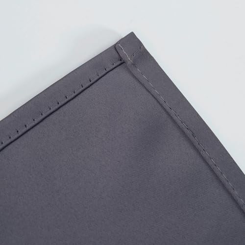 Image of LEMOMO Grey Blackout Curtains 42 x 72 Inch Length /Set of 2 Curtain Panels /Thermal Insulated Room Darkening Blackout Curtains for Bedroom