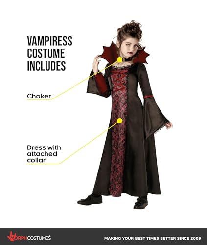 Disfraz de vampiro para niñas Halloween miniatura 2