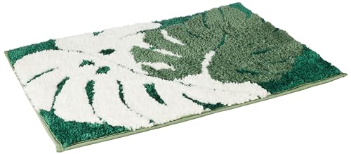 Amazon Brand - Solimo Microfiber 2000 GSM Twin Leaves Bath Mat | Anti-Skid | 40x60 cm (Green) (B0CTH8R3TD) Amazon Price History, Amazon Price Tracker