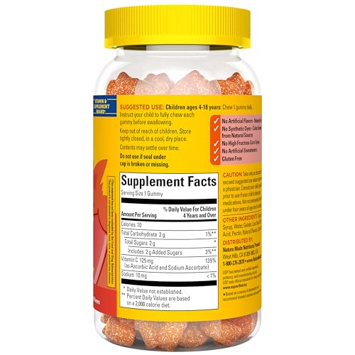 Nature Made Kids First Vitamin C Gummies for Kids, 110 Gummies - image 6