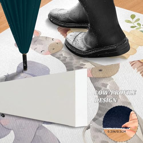 Paillasson d'interieur lavable absorbant antiderapant 50 x 80 cm