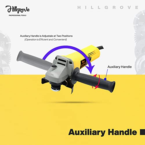 Image of Hillgrove HG-8015Ba Angle Grinder (100 mm Wheel Diameter)
