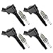 SYKRSS Set of 4 Ignition Coil Pack UF716 and Iridium Spark Plugs LFER7BHX Compatible with Audi A3 A4 A5 A6 TT Q5 Q7 S3 S4 Compatible with Volkswagen Beetle Golf Jetta Passat Replace UF765 UF771