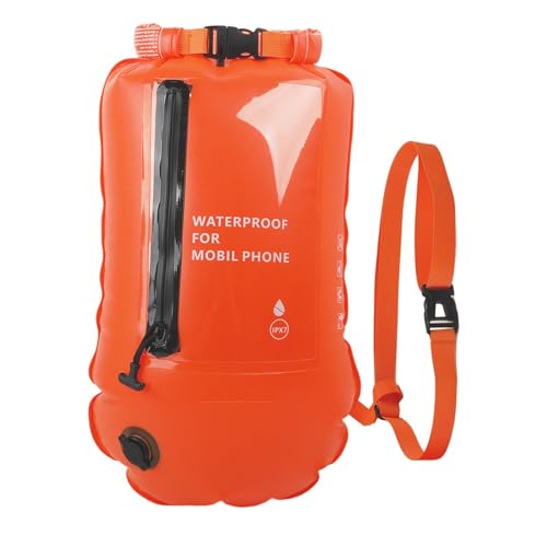 Bolsa de almacenamiento – Flotador de seguridad de natación inflable abierto | flotador de agua al aire libre con espacio de almacenamiento, impermeable, seguro y llamativo, bolsa seca para