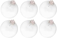 Vista 7 de Ochine Bolas de adorno rellenables de plástico transparente, irrompibles, adornos de bolas de Navidad transparentes para Navidad, Halloween