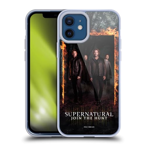 Head Case Designs Officially Licensed Supernatural Sam, Dean, Castiel & Crowley Key Art Gel Case [Military Grade] Compatible with Apple iPhone 12 / iPhone 12 Pro and Compatible with MagSafe