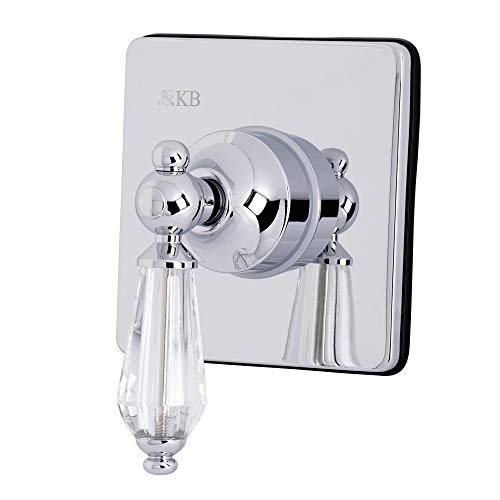 Robinet d'inversion pour douche à trois sorties Kingston, commande unique en chrome poli - 2