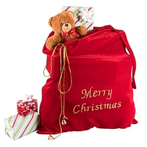 Kangaroo One Merry Christmas Santa Sack I Perfect Christmas Santa Bag I Large Santa Sacks Drawstring Christmas Bags I…