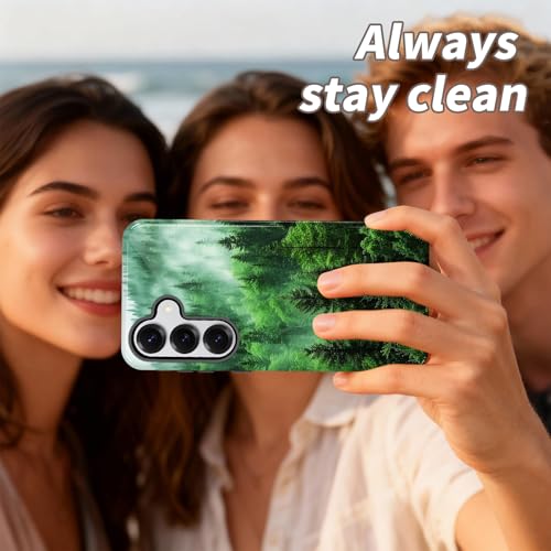 EFGWSDER for Galaxy A37 5G Case,Heavy Duty Shockproof Dual-Layer Phone Case with Drop Protection, Non-Slip Protective Cover for Samsung Galaxy A37 5G 6.7",Green Tree Forest - image 6