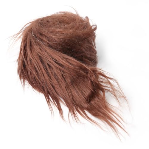 Bandes tissu fausse fourrure pelucheuse brun 2x60 pouces costume gnome
