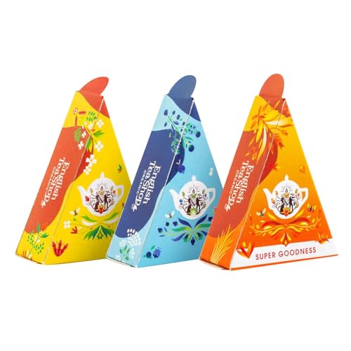 ETS Teegeschenk Wellness | zum Geburtstag, Muttertag, Ostern, Weihnachten | BIO 12 Pyramidenbeutel