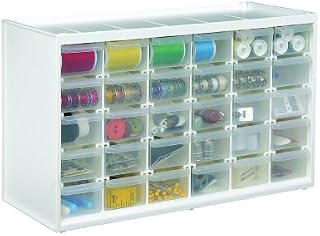 Art Bin 6830PC Store-in-Drawer Cabinet 14x 6-inch, Translucent