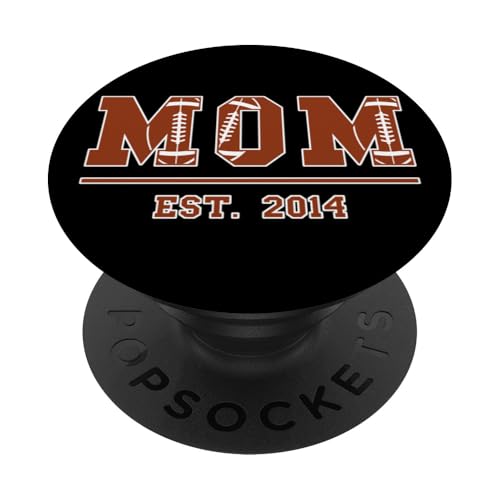 Rugby Mamá Desde 2014 Cumpleaños Día de la Madre PopSockets PopGrip Adhesivo