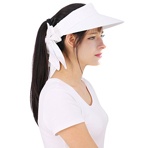 YoungLove Women's Wide Brim SPF 50+ UV Protection Sun Visor Hat