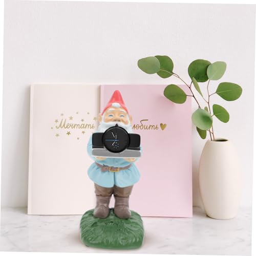 Support montre de bureau original en forme de gnome pour décoration intérieure