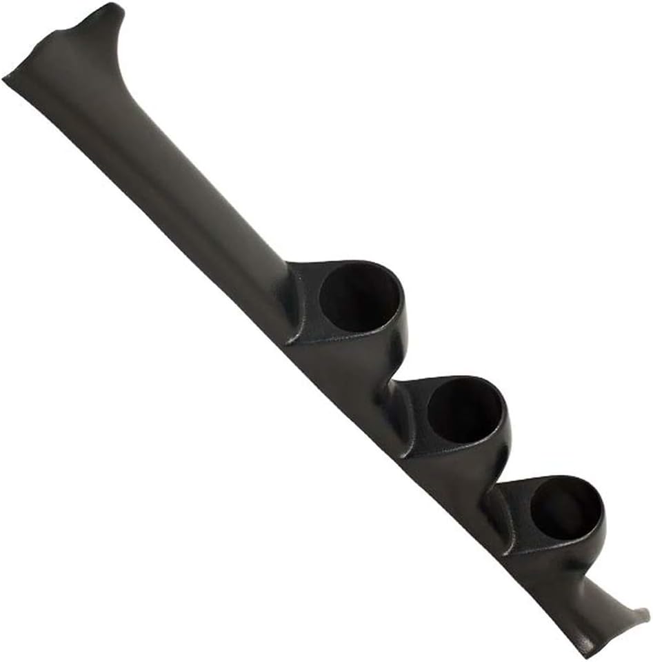 GlowShift Black Triple Pillar Gauge Pod Compatible with Subaru Impreza 1993-2001 - ABS Plastic - Mounts (3) 2-1/16" (52mm) Gauges to Vehicle's A-Pillar