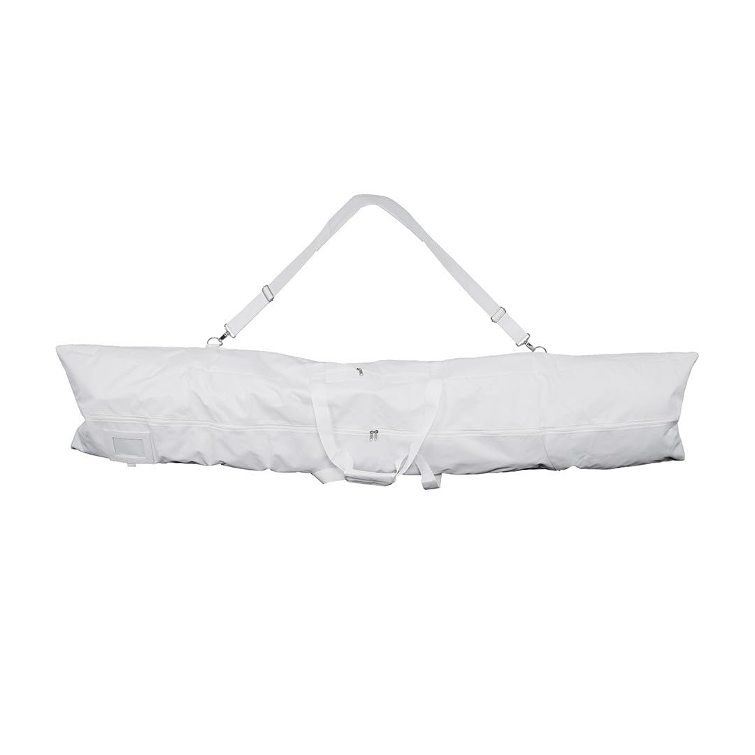 IVOL Torba snowboardowa biała 180 x 40 x 16 cm - wodoodporna biała torba snowboardowa