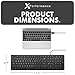 X9 Large Print Backlit Keyboard | Wired Light Up Computer Keyboard for PC Desktop Computer and Laptop - Easy to See and Type Illuminated Large Keys for Seniors and Elderly with 7 Backlight Colors