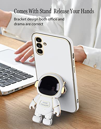Évitez les chutes avec la coque Galaxy A16 silicone à support blanc