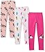 Amazon Essentials Disney Star Wars Marvel Princess-Leggings, Topolino, 9-10 Anni, Pacco da 3