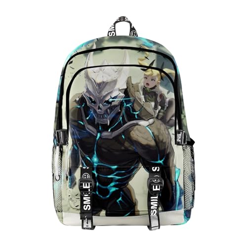 ISaikoy Anime Kaiju No. 8 Backpack Hibino Kafka Daypack Laptop Bag 3D Printing School Bag Bookbag 13