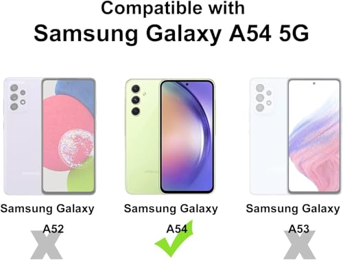 Image of REALCASE Silicone Samsung A54 5G Back Cover Case, Scratch Resistant Protective Crystal Clear Transparent Shock Proof Bumper Back Cover Case for Samsung Galaxy A54 5G