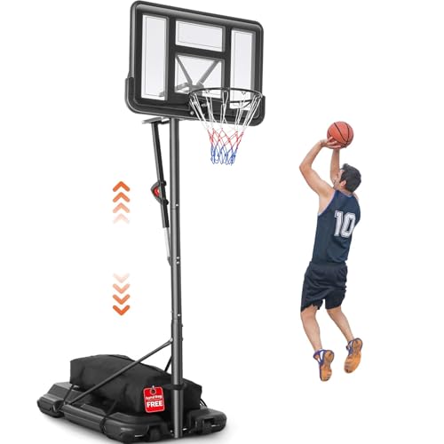 Basketball Hoop Outdoor 10ft Adjustable Portable Basketball Hoops & Goals System...