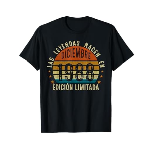 36 años Cumpleaños Hombre Regalo Diciembre 1988 Camiseta
