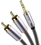 DuKabel Chinch auf Klinke 3,5 Cinch Kabel 3.5mm Klinke zu 2 Stereo RCA Stecker HiFi Audio Aux Kab...