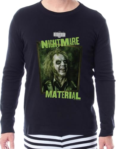 INTIMO Beetlejuice Unisex Nightmare Material Striped Pajama Set For Adults2