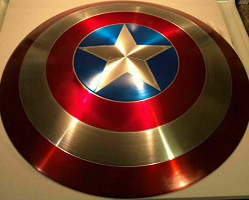United Decor Escudo del Capitán América - Replica hecha a mano First Avenger Shield Metal Prop Shield