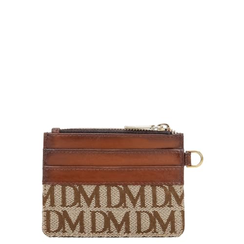 Image of Da Milano Leather Card Holder for Men & Women - Beige & Cognac | Leather