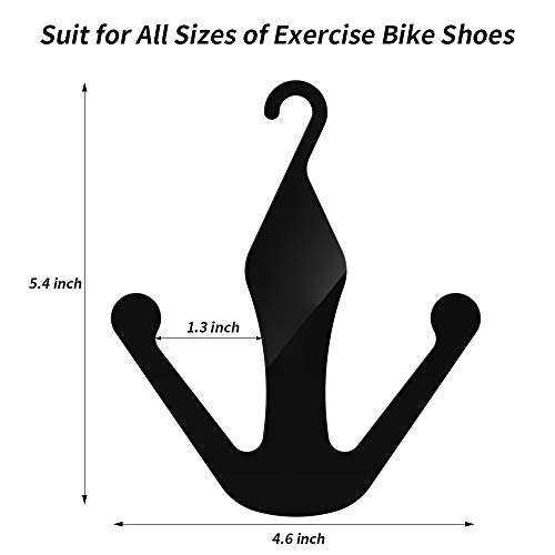 2 Pack Acrylic Shoe Hanger Holder Compatible with Peloton Bike and Peloton Bike +