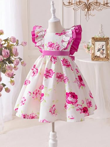 Image of Tagas Girls Dress | Premium Jimmy Choo Fabric Look | Light Sky Blue Layered Frock with Bow | Birthday, Wedding & Festive Dress for Kids (Ages 1 9 Years)| Knee Length