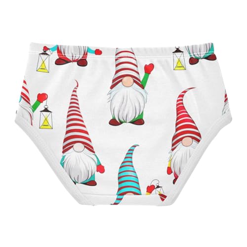 Animals Toddler Underwear Custom 2t Cotton Girl Panties Cute Cute Christmas Gnomes White Undies Kids Briefs2