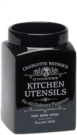 Charlotte Watson Utensil Jar - Black