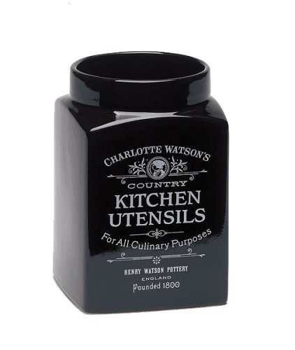 Charlotte Watson Utensil Jar - Black