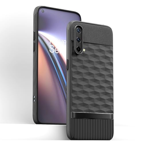 Image of Pikkme Back Cover for Oneplus Nord CE 5G Camera Protection 3D Hexa Cube Design Silicone Protective Bumper Case (Black)