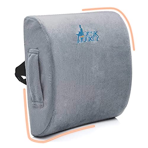 Desk Jockey Lumbar Support Pillow Clinical Grade Memory Foam Back