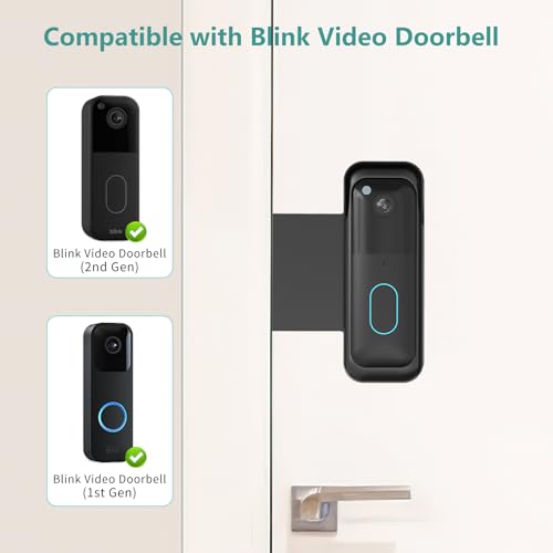 No-Drill Blink Doorbell Mount, Anti-Theft Door Mount for All-new Blink Doorbell Camera, Quick Install Doorbell Kits Idea - Additional View