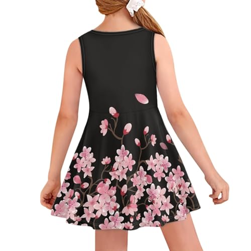 Girls Summer Dresses 3-16 Years Old Sleeveless Casual Dress Cute Outfit Sundress Princess Dresses2