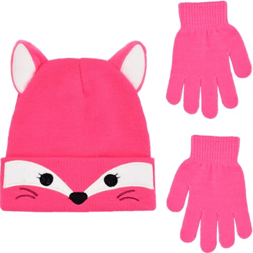 Squishmallows juego de gorro y guantes para abrigar a niñas en invierno