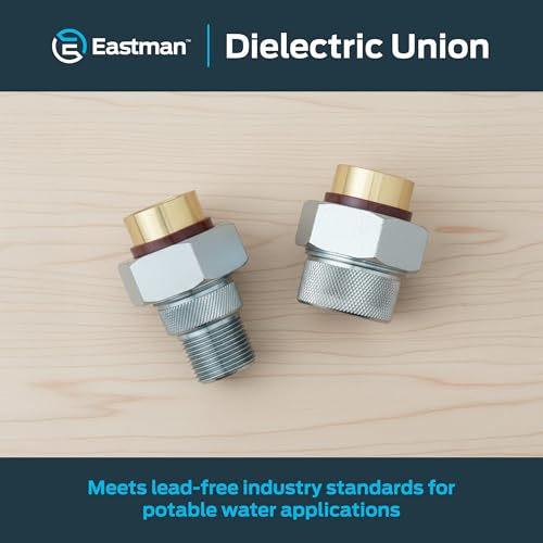 Image of Eastman 20505 Dielectric Union, 1 inch FIP x 1 inch Solder, Brass
