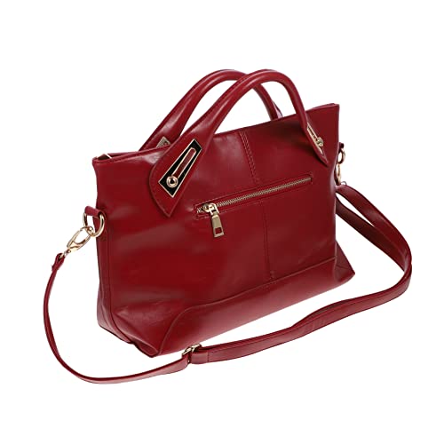 Vintage Oil Waxed Leather Women's Handbag Crossbody Bag Hobo Tote Purse