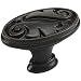 Cosmas® 4297ORB Oil Rubbed Bronze Floral Cabinet Hardware Oval Oblong Knob - 25 Pack