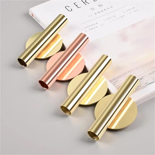 Jarrón de metal para pared con 6 macetas doradas modernas para decorar interiores del hogar 7