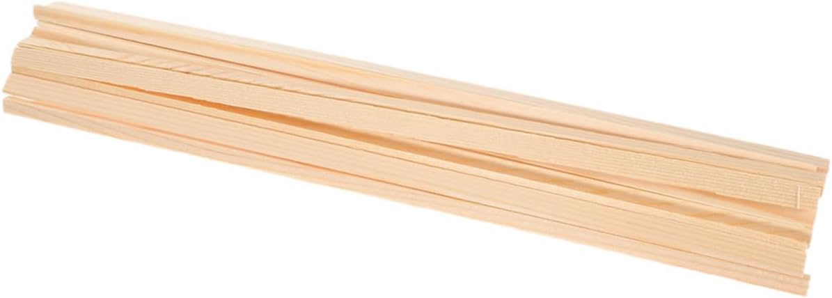 10pcs Wood Window Trim Molding Strips for DIY Model Decor