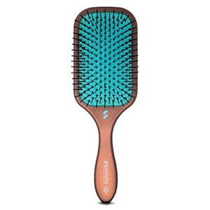 Spornette Ion Fusion Paddle Hair Brush, Ionic Nylon Bristles – For Detangling, Straightening & Smoothing, Medium to Long Hair – All Hair Types For Men, Women and Children
