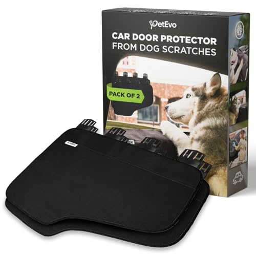 PetEvo 2025-2X Extra Durable Premium Interior Car Door Protector from Dog Scratches - Pet Car Window Protector Door Covers - Waterproof Anti-Scratch, Scratch Resistant, Size 27